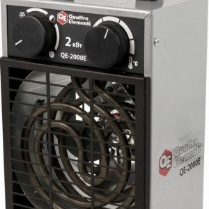 Нагреватель воздуха электрический QUATTRO ELEMENTI QE- 2000E (2кВт, 185 м.куб/ч, 220В, режим вентилятора, 4,2кг)